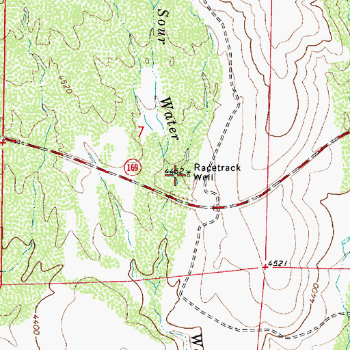 Topographic Map of Racetrack Well, AZ