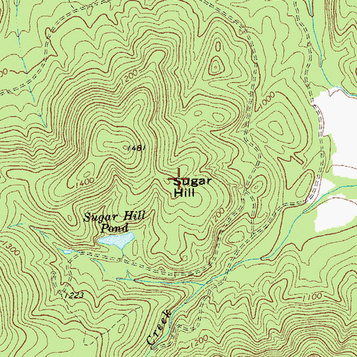 Topographic Map of Sugar Hill, GA