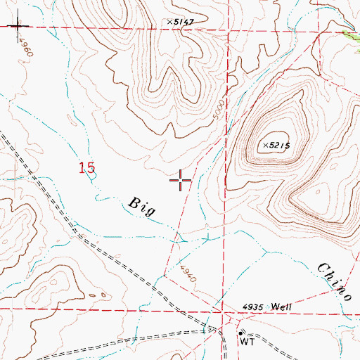 Topographic Map of Railroad Canyon, AZ