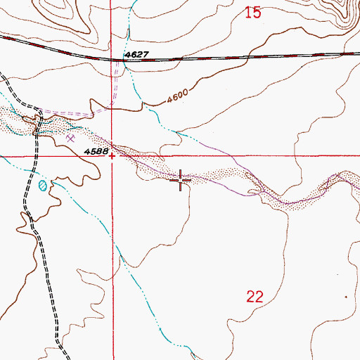 Topographic Map of Rain Valley, AZ