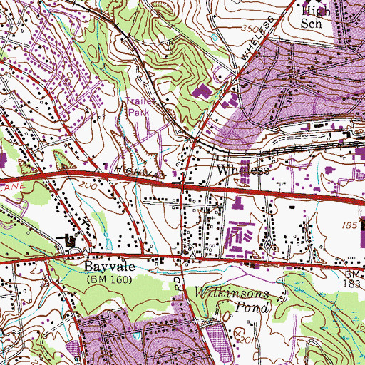 Topographic Map of Wheless, GA