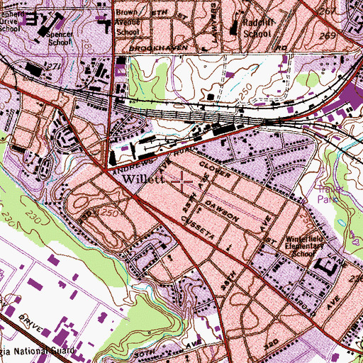 Topographic Map of Willett, GA