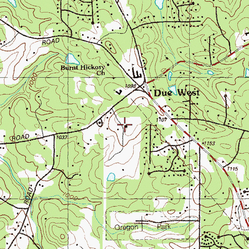 Topographic Map of Kemo Library, GA