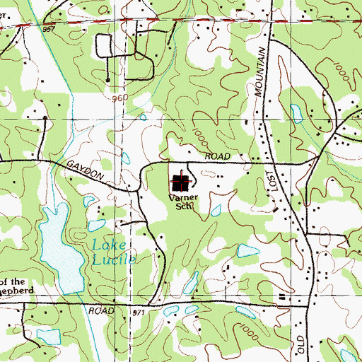 Topographic Map of Varner Elementary School, GA