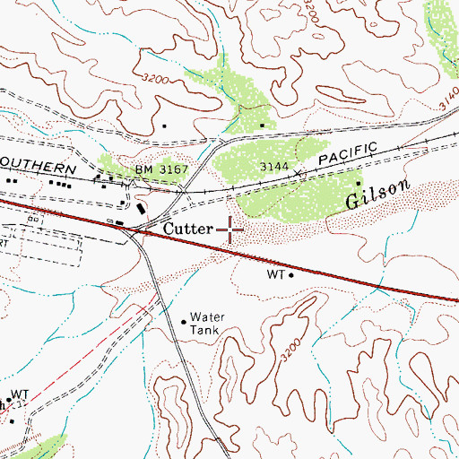 Topographic Map of Ramboz Wash, AZ