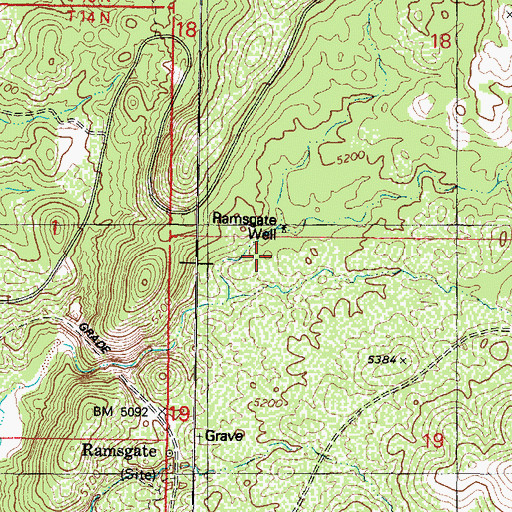 Topographic Map of Ramsgate Spring, AZ