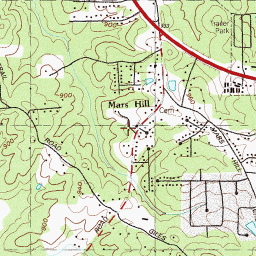 Topographic Map of Christ Our Savior Lutheran School, GA