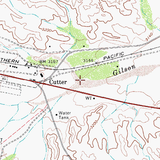 Topographic Map of Ranch Creek, AZ