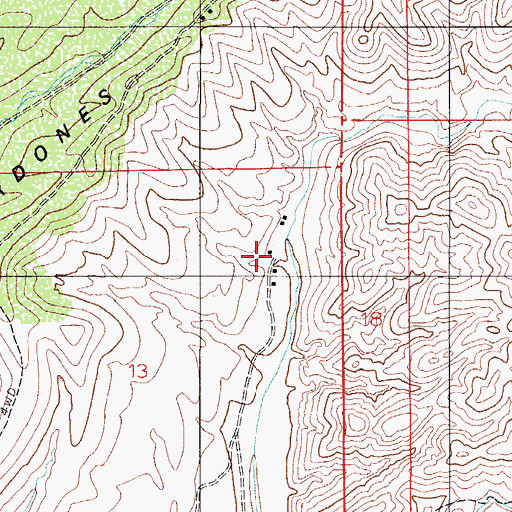 Topographic Map of Rancho Solano, AZ