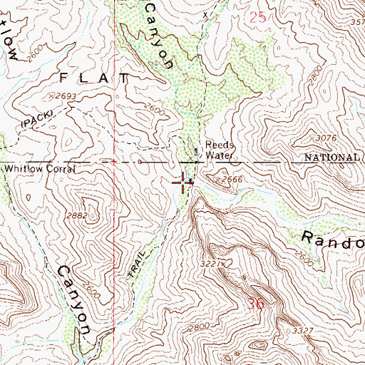 Topographic Map of Randolph Canyon, AZ
