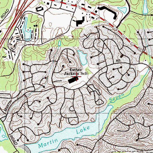 Topographic Map of Esther Jackson Elementary School, GA