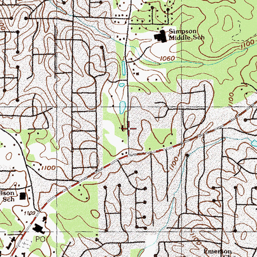 Topographic Map of The Church of Jesus Christ of Latter Day Saints, GA