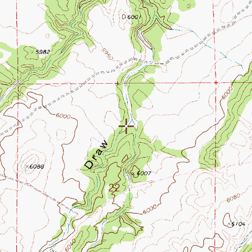Topographic Map of Rattlesnake Draw, AZ