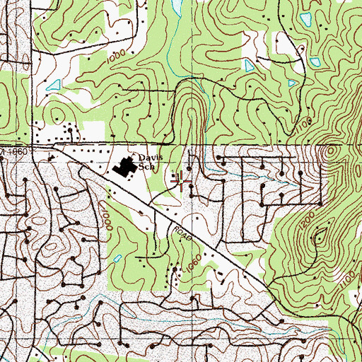 Topographic Map of Jamerson Road Baptist Church, GA