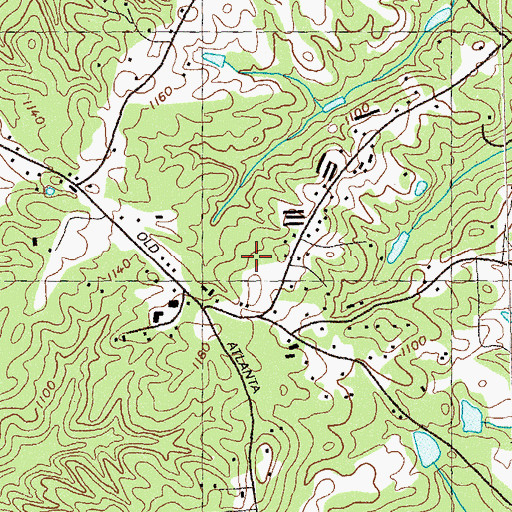 Topographic Map of Sharon Elementary School, GA