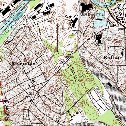 Topographic Map of Collins Memorial United Methodist Church, GA