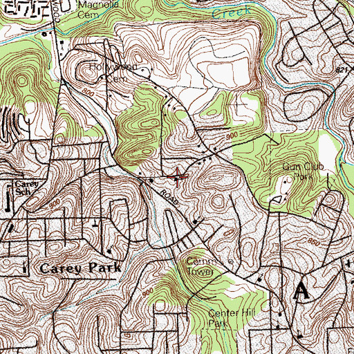 Topographic Map of Deliverance Tabernacle Church, GA