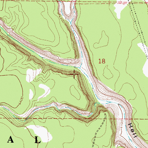 Topographic Map of Rattlesnake Wash, AZ