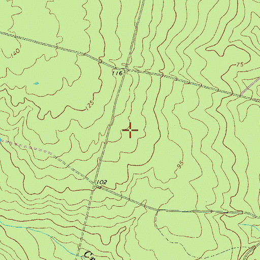 Topographic Map of Toledo School (historical), GA