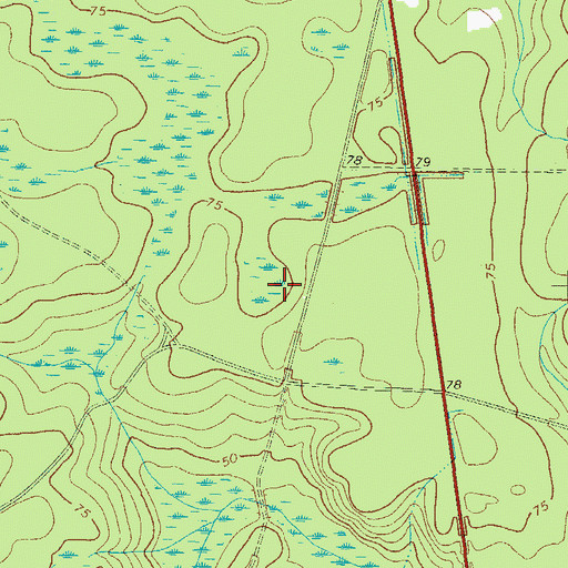 Topographic Map of Williams School (historical), GA