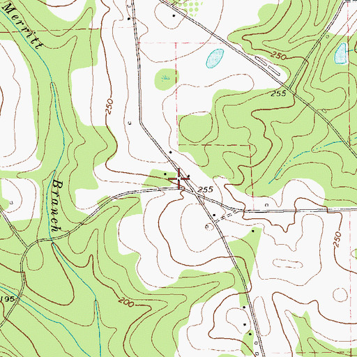 Topographic Map of Turkey Creek School (historical), GA