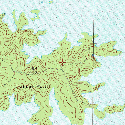 Topographic Map of Lockhart School (historical), GA