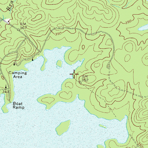 Topographic Map of Newberry School (historical), GA