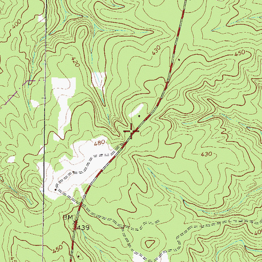 Topographic Map of Republican School (historical), GA