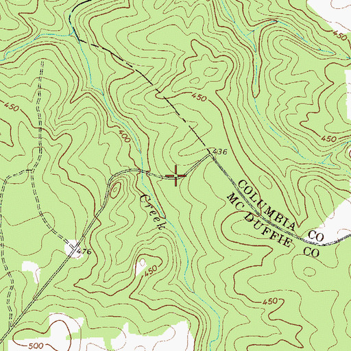 Topographic Map of Rousseau Spring (historical), GA