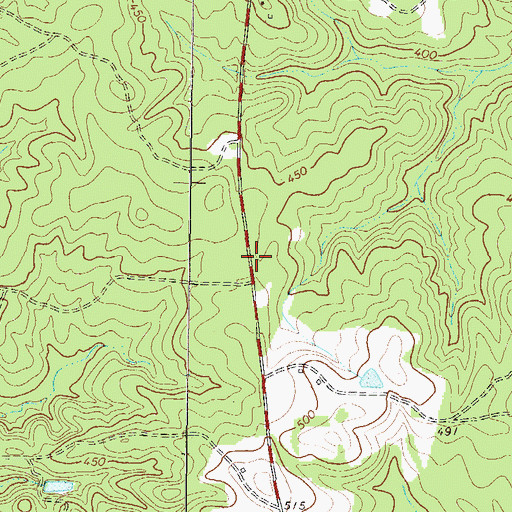 Topographic Map of Shiloh (historical), GA