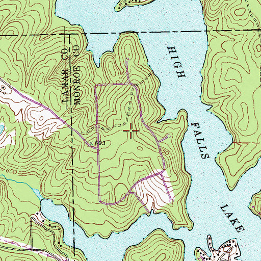 Topographic Map of Bucksnort (historical), GA