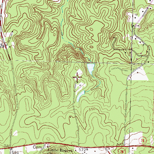 Topographic Map of Montpelier Institute (historical), GA
