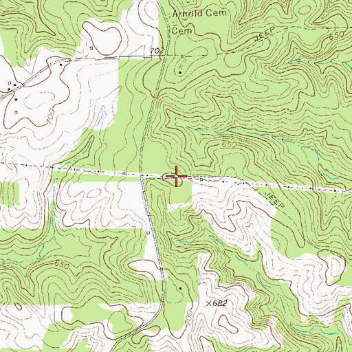 Topographic Map of Anniebel School (historical), GA