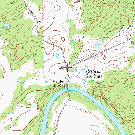 Topographic Map of Aylmer (historical), GA