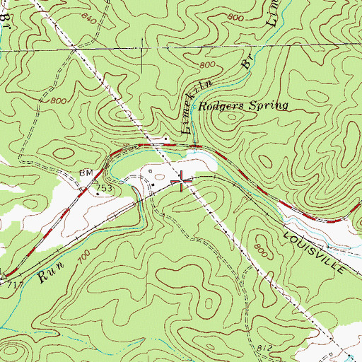 Topographic Map of Bests Station (historical), GA