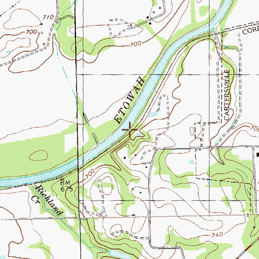 Topographic Map of Browns (historical), GA