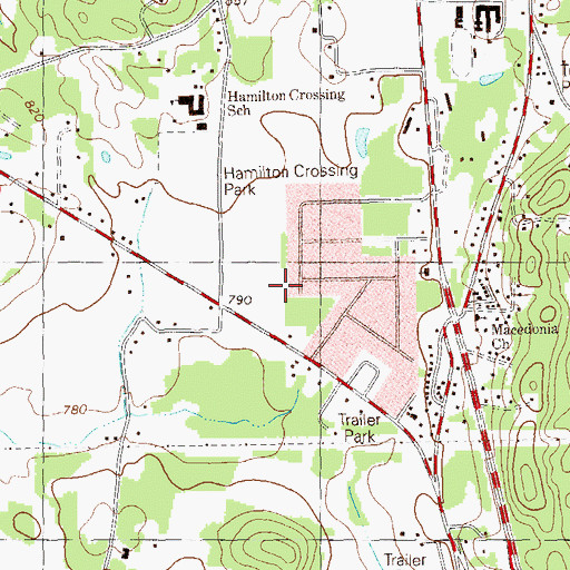 Topographic Map of Jones Heights, GA
