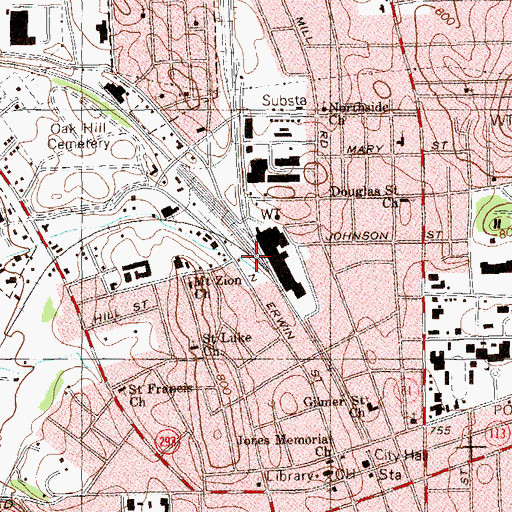 Topographic Map of Junta, GA