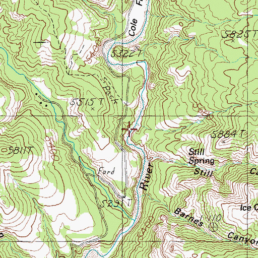 Topographic Map of Red Bull Canyon, AZ