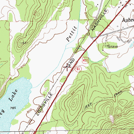 Topographic Map of McCallie, GA