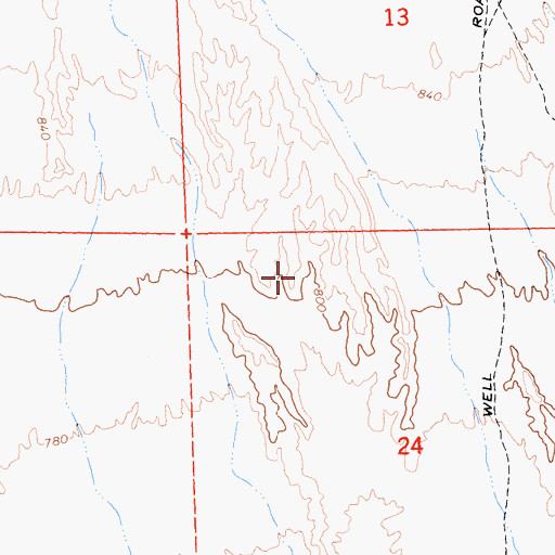 Topographic Map of Red Creek, AZ