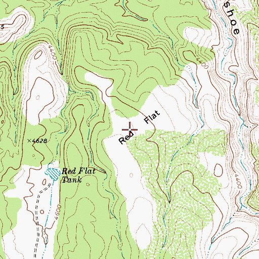 Topographic Map of Red Flat, AZ