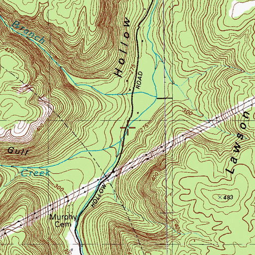 Topographic Map of Murphy Hollow School (historical), GA