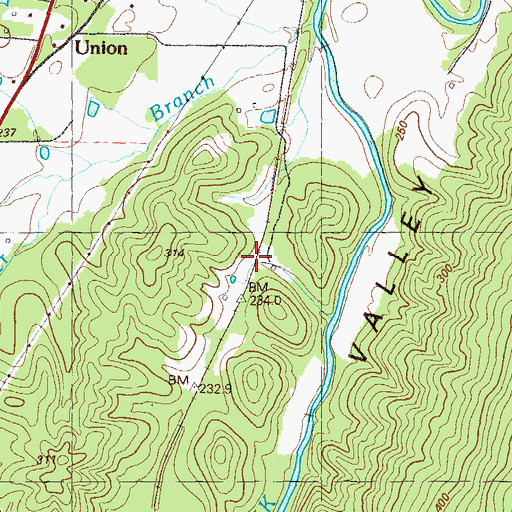 Topographic Map of Tatum (historical), GA