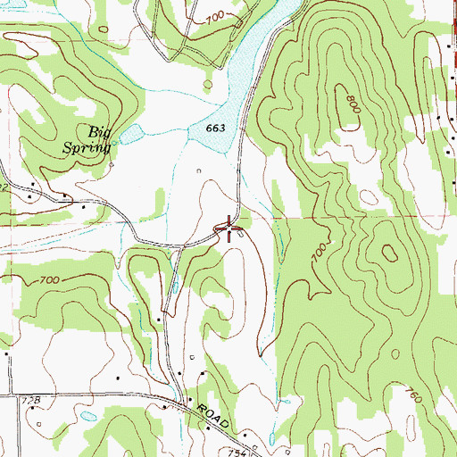 Topographic Map of Big Spring (historical), GA