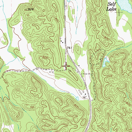 Topographic Map of Bowls (historical), GA
