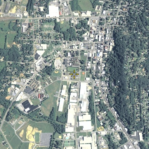 Aerial/Satellite Image of Calhoun Middle School, GA