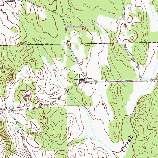 Topographic Map of Canaanland Church, GA