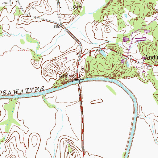 Topographic Map of Fields Ferry (historical), GA
