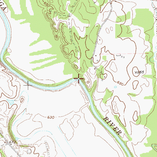 Topographic Map of Fites Ferry (historical), GA